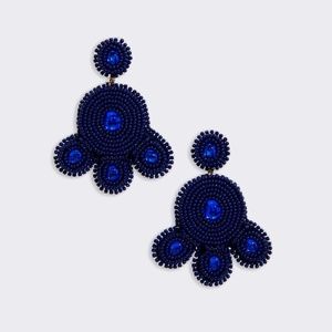 New VINEYARD VINES Royal Ocean Beaded Statement Earrings SOLD OUT 58.00